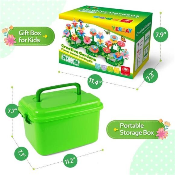 Flower Garden Building Toys for Girls Age 3, 4, 5, 6, 7 Year Old - STEM Toy - Picture 4 of 6